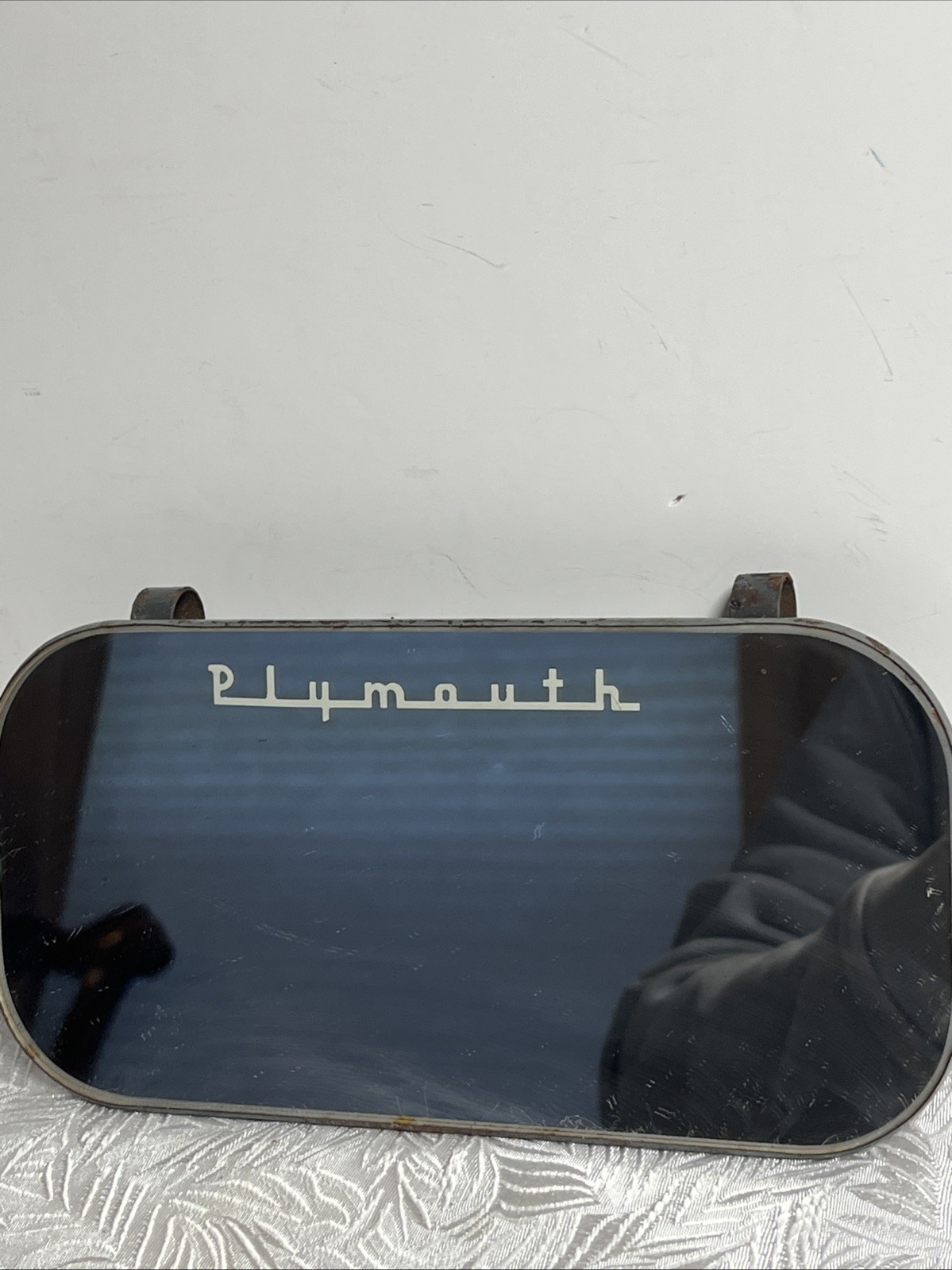 PLYMOUTH VANITY MIRROR FOR VISOR MOPAR Vintage 8x4” PLYMOUTH VANITY MIRROR FOR VISOR MOPAR Vintage 8x4”
