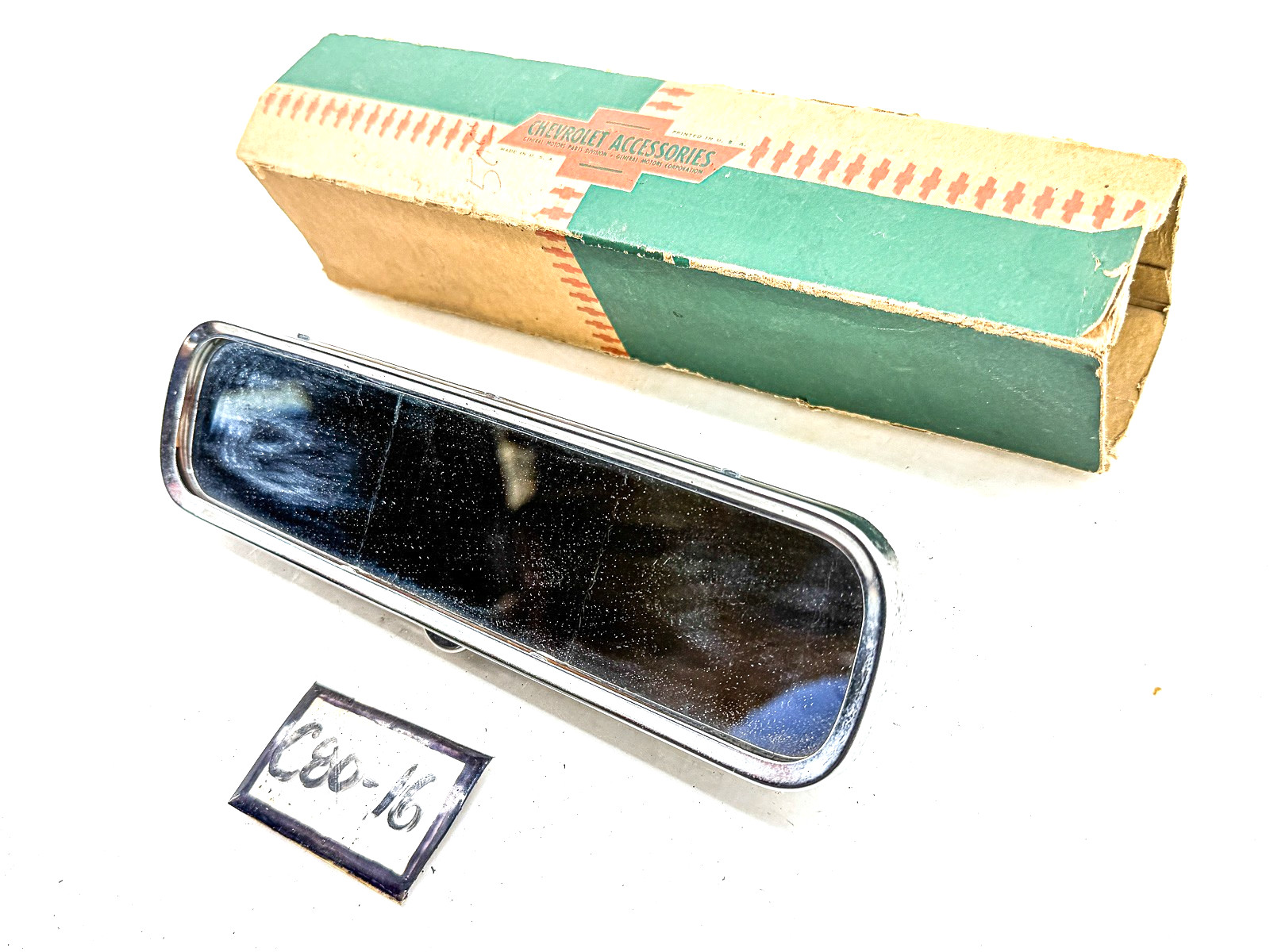 NOS 1940\'s 1950\'s 1960\'s CHEVROLET ACCESSORY INTERIOR REAR VIEW MIRROR C80-16