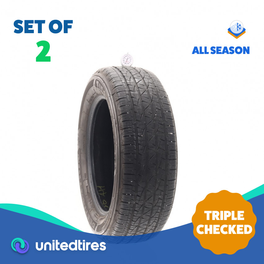 Set of (2) Used 225/60R17 Firestone Destination LE2 99T - 7.5/32