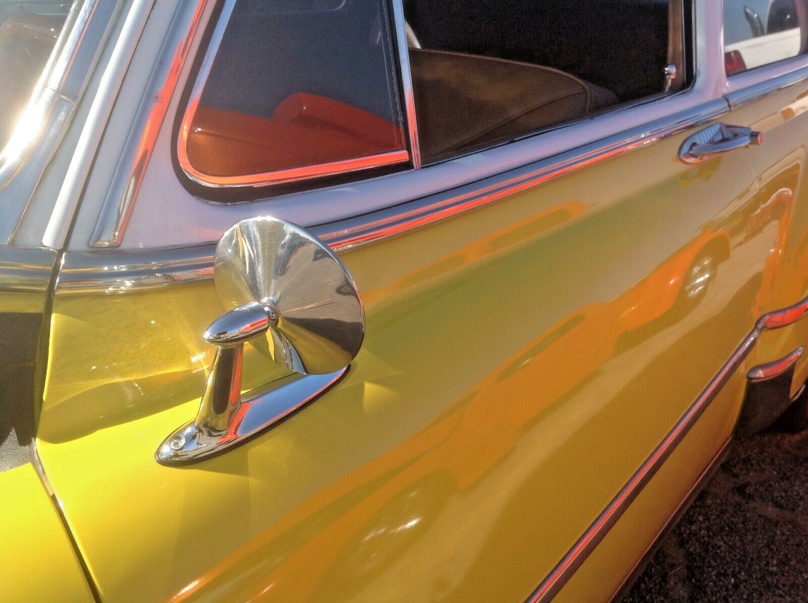 1949 1950 1951 1952 1953 1954 Chevrolet rear view mirrors Pair (2) Bel Air 1949 1950 1951 1952 1953 1954 Chevrolet rear view mirrors Pair (2) Bel Air