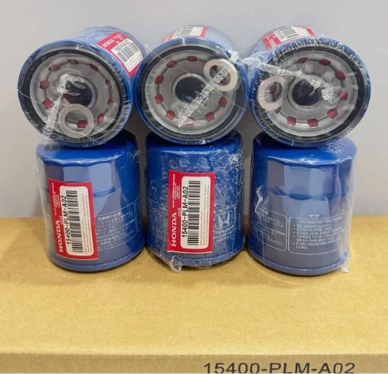 6pcs Honda Genuine Oil Filters WITH Drain Plug Washer 15400-PLM-A02 NEW SEALED 6pcs Honda Genuine Oil Filters WITH Drain Plug Washer 15400-PLM-A02 NEW SEALED