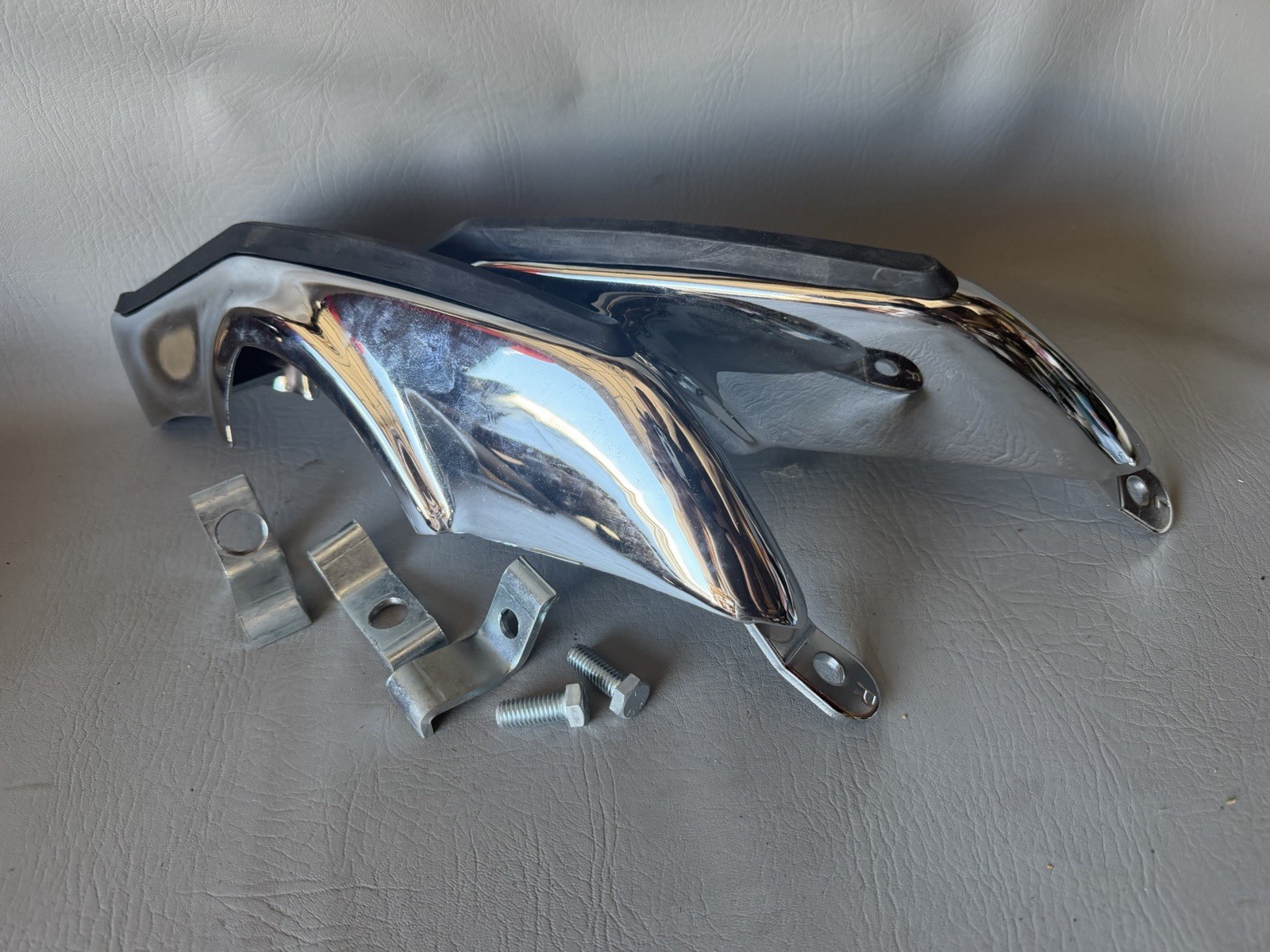 1967-68 Chevrolet Camaro; Front Bumper Guard Set; Deluxe; with Hardware; Pair 1967-68 Chevrolet Camaro; Front Bumper Guard Set; Deluxe; with Hardware; Pair