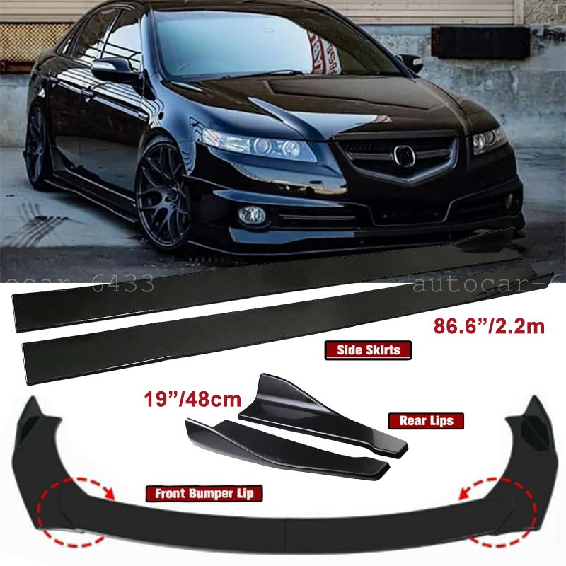 For 1995-2014 Acura TL Side Skirt Rear Lip Front Bumper Lip Splitter Spoiler
