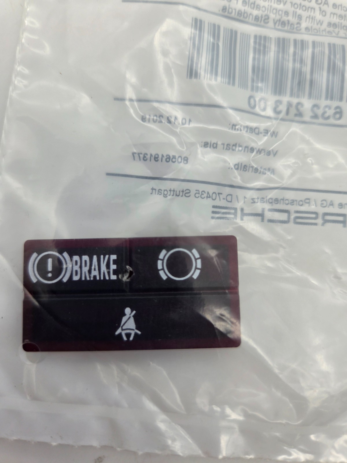 Porsche 911 924S 944 (84-89) Indicator Light Lens PCG63221300 GENUINE