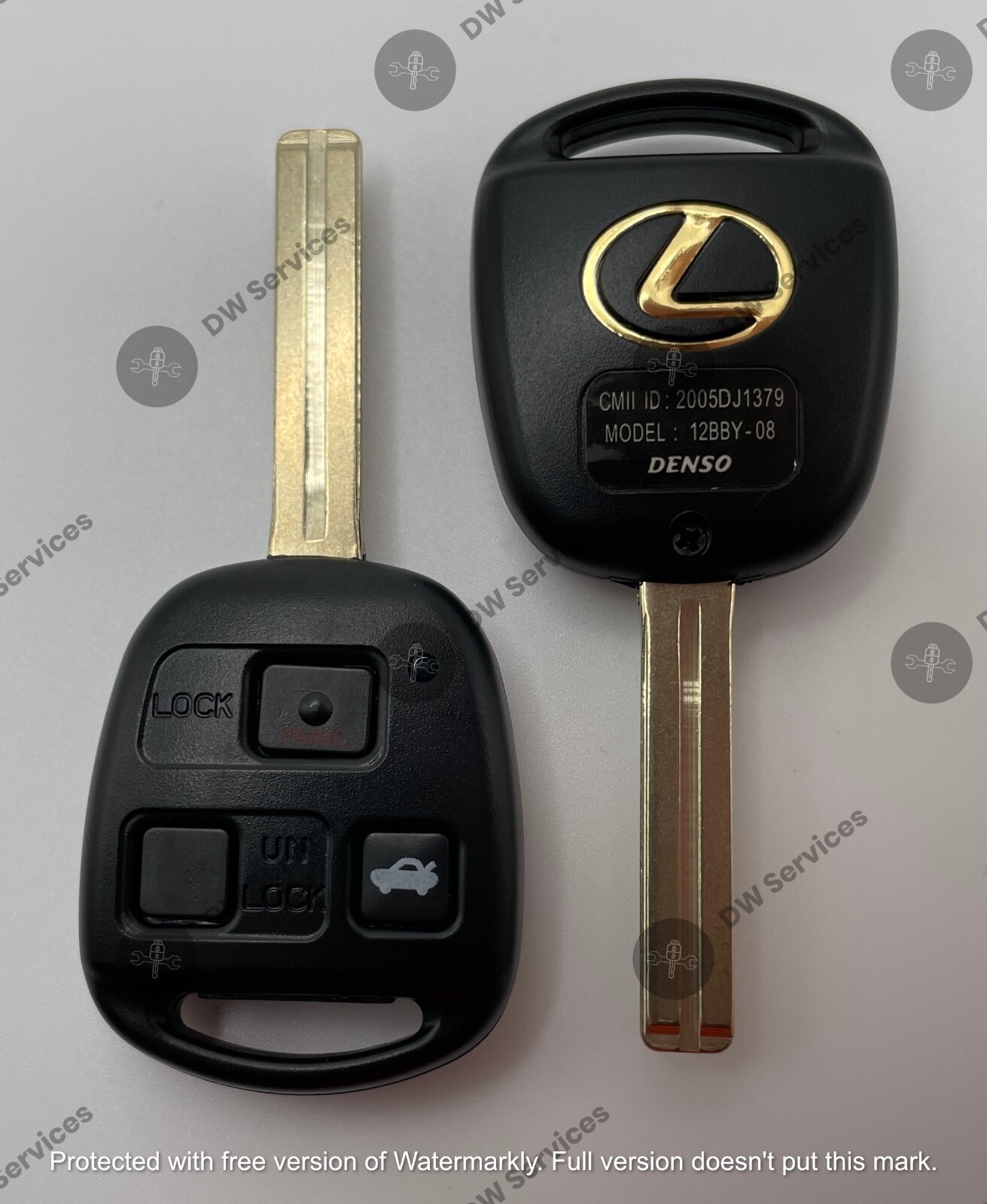 NEW Lexus 3-button remote head key fob HYQ1512V - 4C ES/GS/IS 300  GS/LS 400