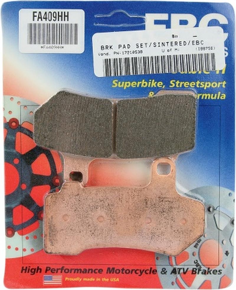 EBC Double H Sintered Harley-Davidson Brake Pads Set FA409HH
