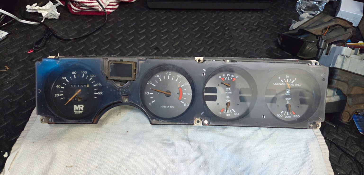 Mecham Racing Firebird Trans Am Instrument Cluster 170 SPEEDO 1982-85 Mecham Racing Firebird Trans Am Instrument Cluster 170 SPEEDO 1982-85