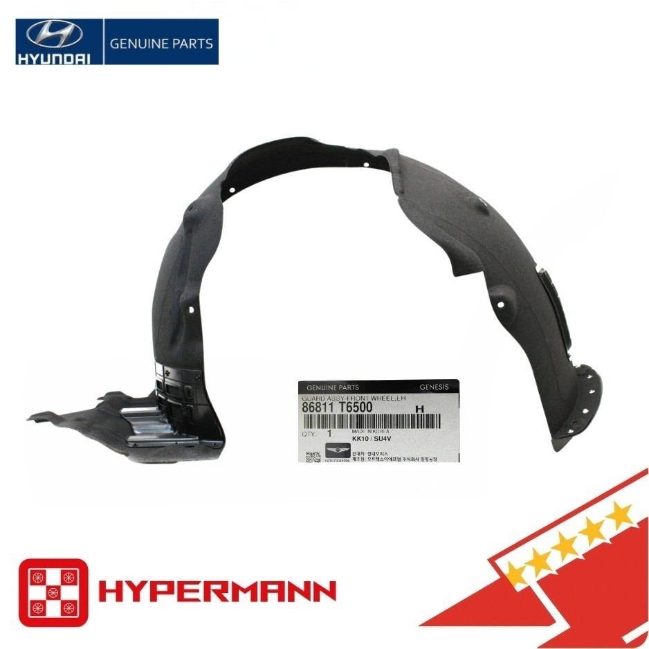 GENUINEš 86811-T6500 FRONT LEFT Guard Inner Fender Liner for 25-26 Genesis GV80 GENUINEš 86811-T6500 FRONT LEFT Guard Inner Fender Liner for 25-26 Genesis GV80