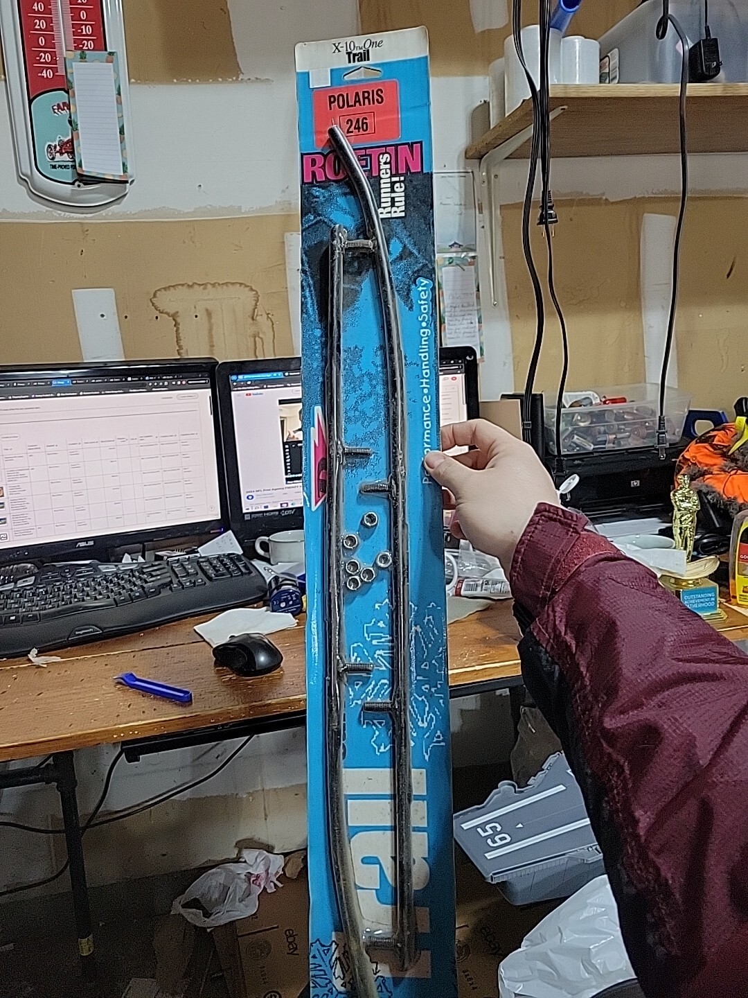 Roetin Polaris New X10-1 Carbide Trail Runner Wear Bar Rod 246 Polaris Roetin Polaris New X10-1 Carbide Trail Runner Wear Bar Rod 246 Polaris