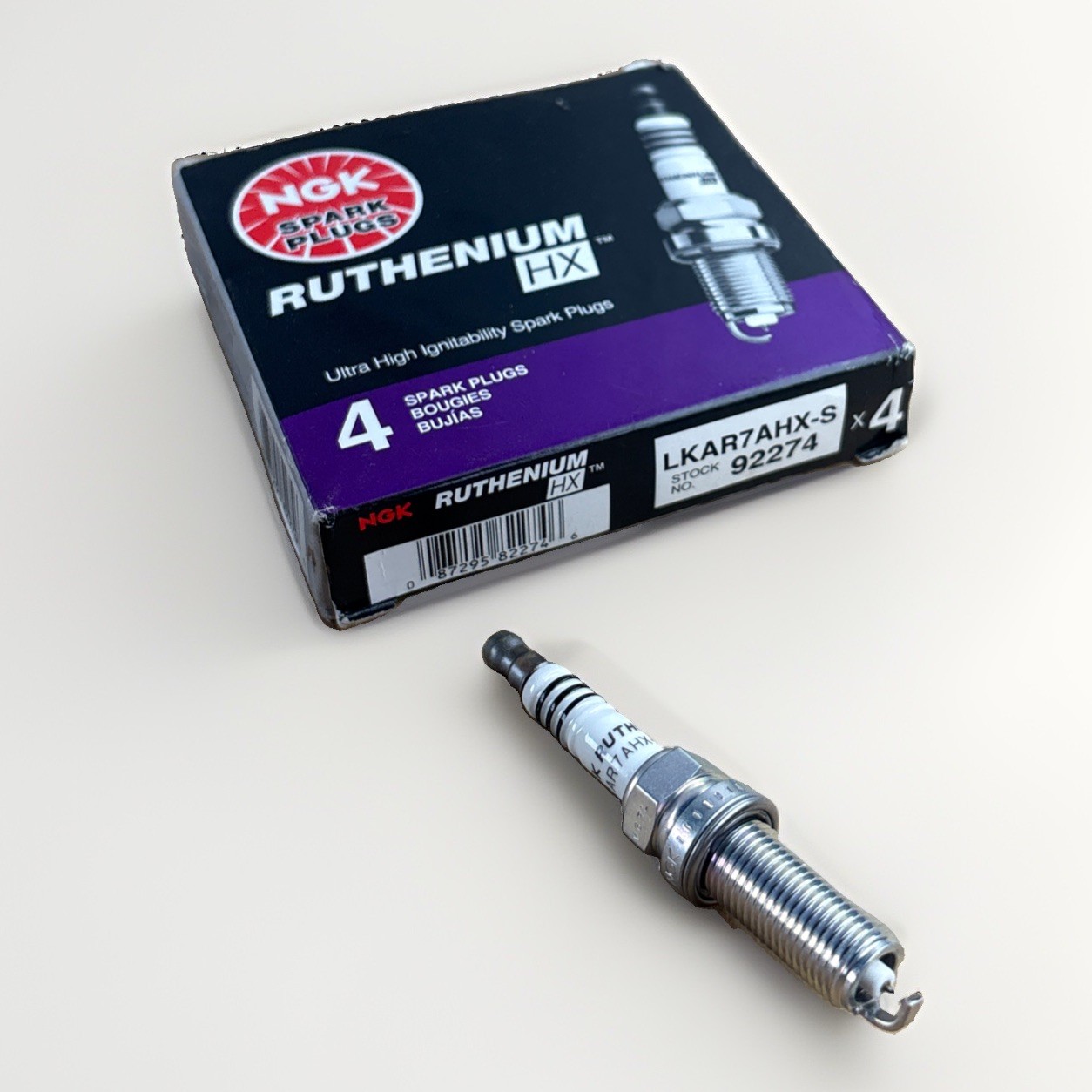 4x NGK 92274 LKAR7AHX-S Ruthenium HX Spark Plugs for Ignition Wire gp 4x NGK 92274 LKAR7AHX-S Ruthenium HX Spark Plugs for Ignition Wire gp