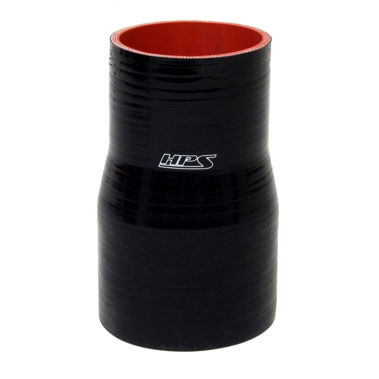 HPS HTSR-300-400-L4-BLK Silicone Reducer Coupler Hose Black Length 4in.