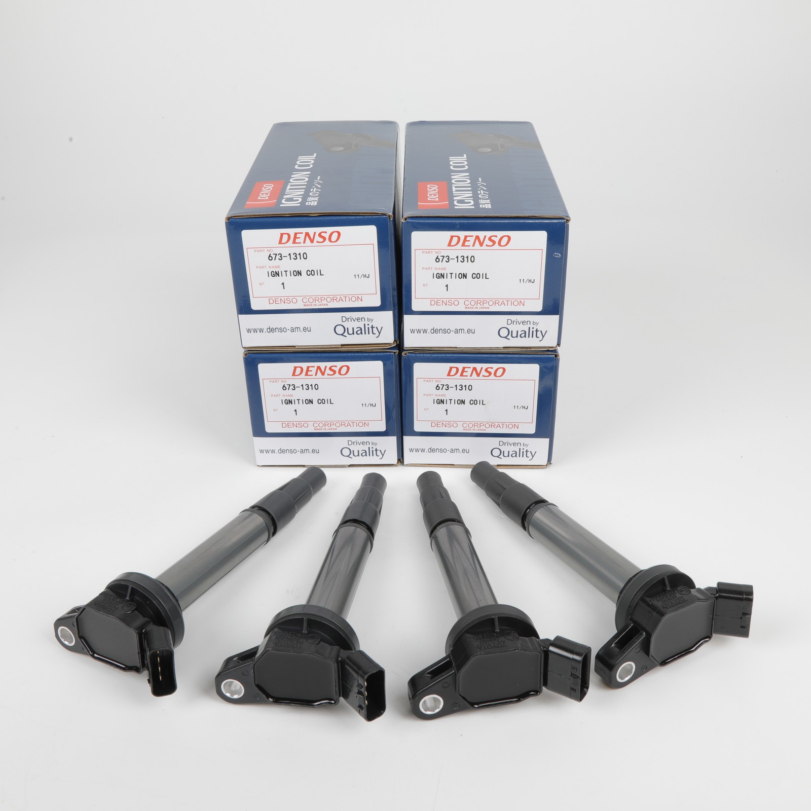 4Pcs New Denso Ignition Coils 90919-02258 673-1310 for Corolla Prius 1.8L