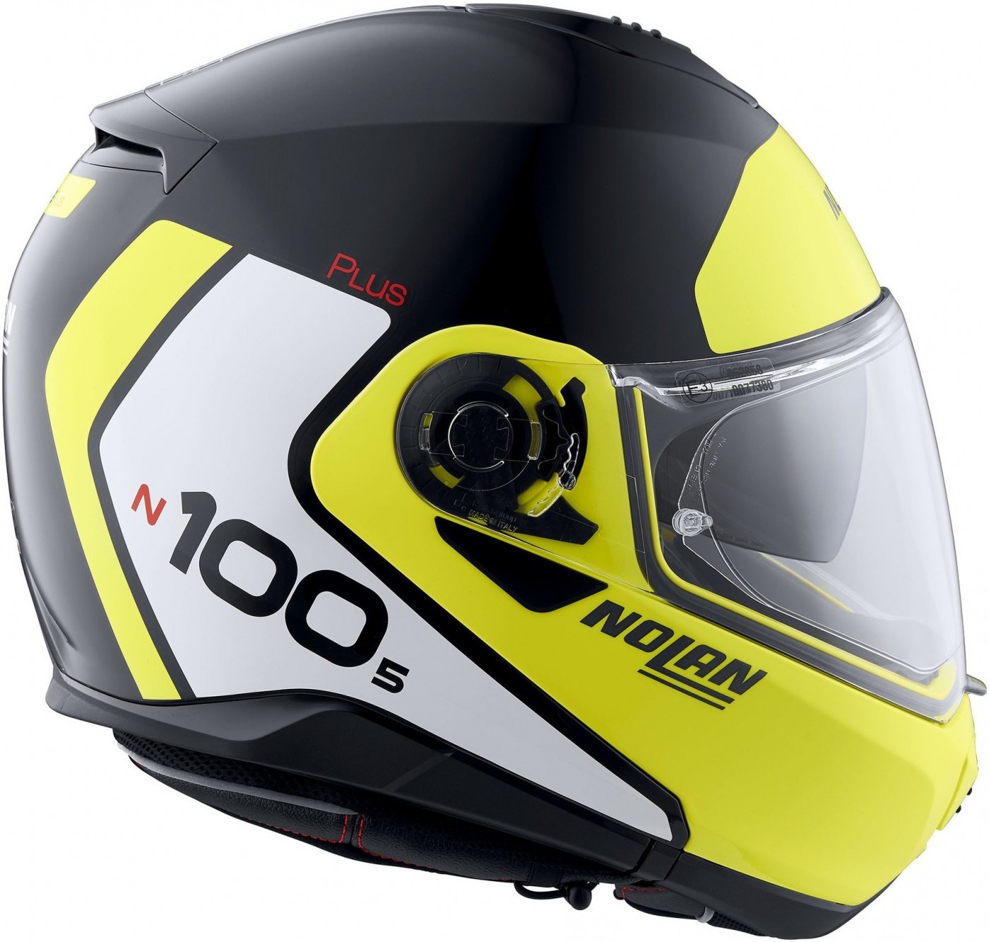 Nolan N100-5 Plus Distinctive Modular Motorcycle Helmet Black/Yellow Street XXL Nolan N100-5 Plus Distinctive Modular Motorcycle Helmet Black/Yellow Street XXL