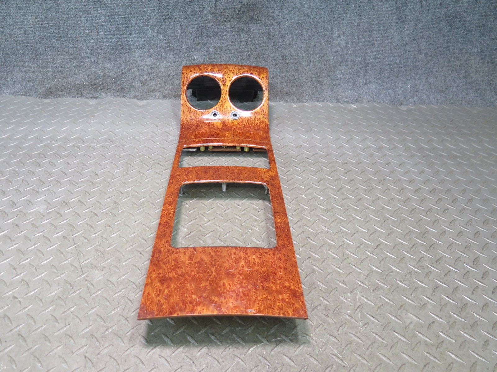 03-10 BENTLEY CONTINENTAL GT COUPE REAR CENTER CONSOLE WOOD TRIM BEZEL PANEL