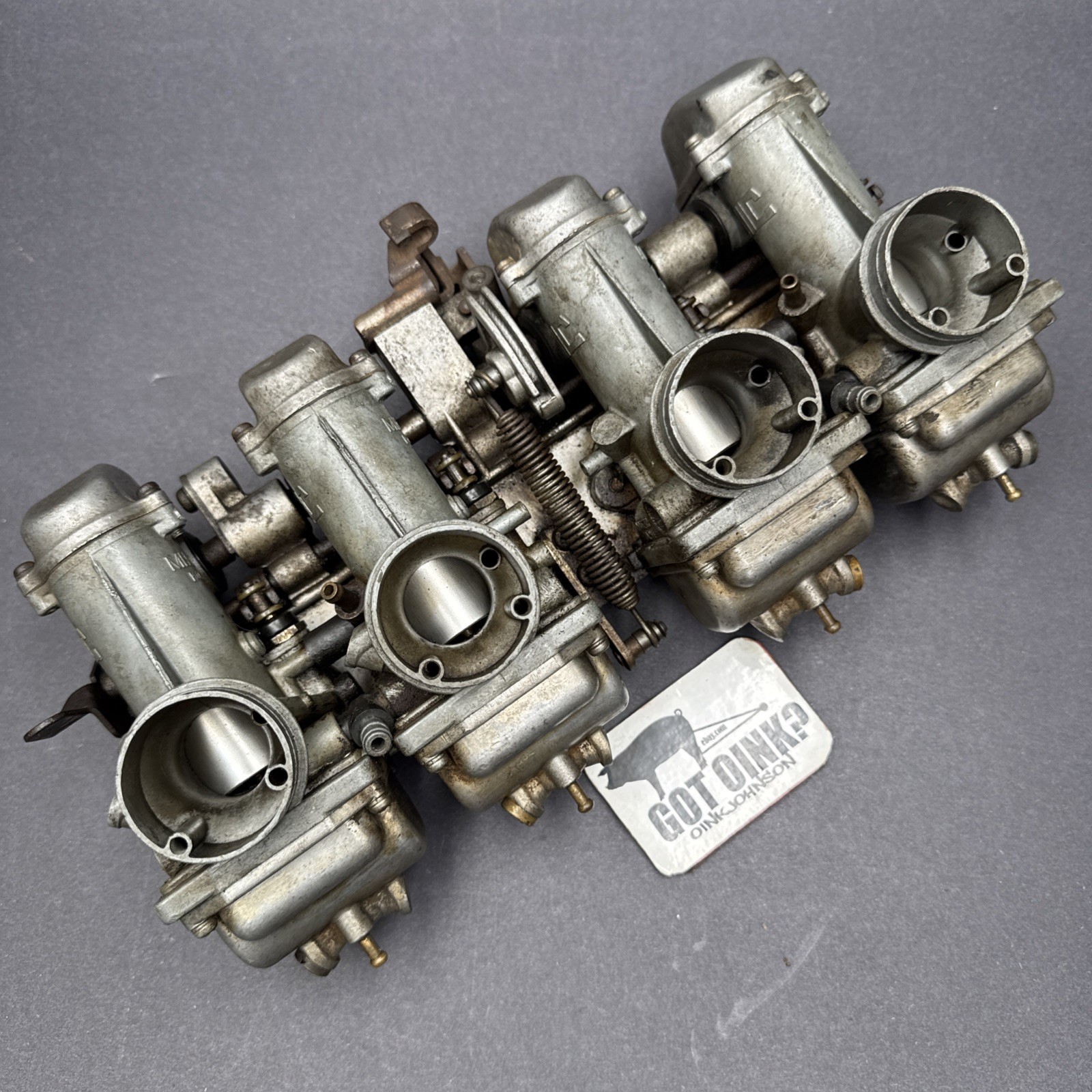 Kawasaki 1977-78 KZ1000 KZ 1000 OEM Original Mikuni Carburetors Carbs MIC Carb Kawasaki 1977-78 KZ1000 KZ 1000 OEM Original Mikuni Carburetors Carbs MIC Carb