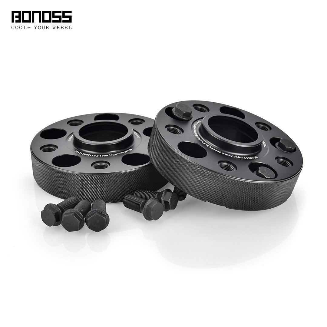 2Pc 35mm BMW Wheel Spacers | 5x120 | Hubcentric 72.56 | with 10 Bolts Black