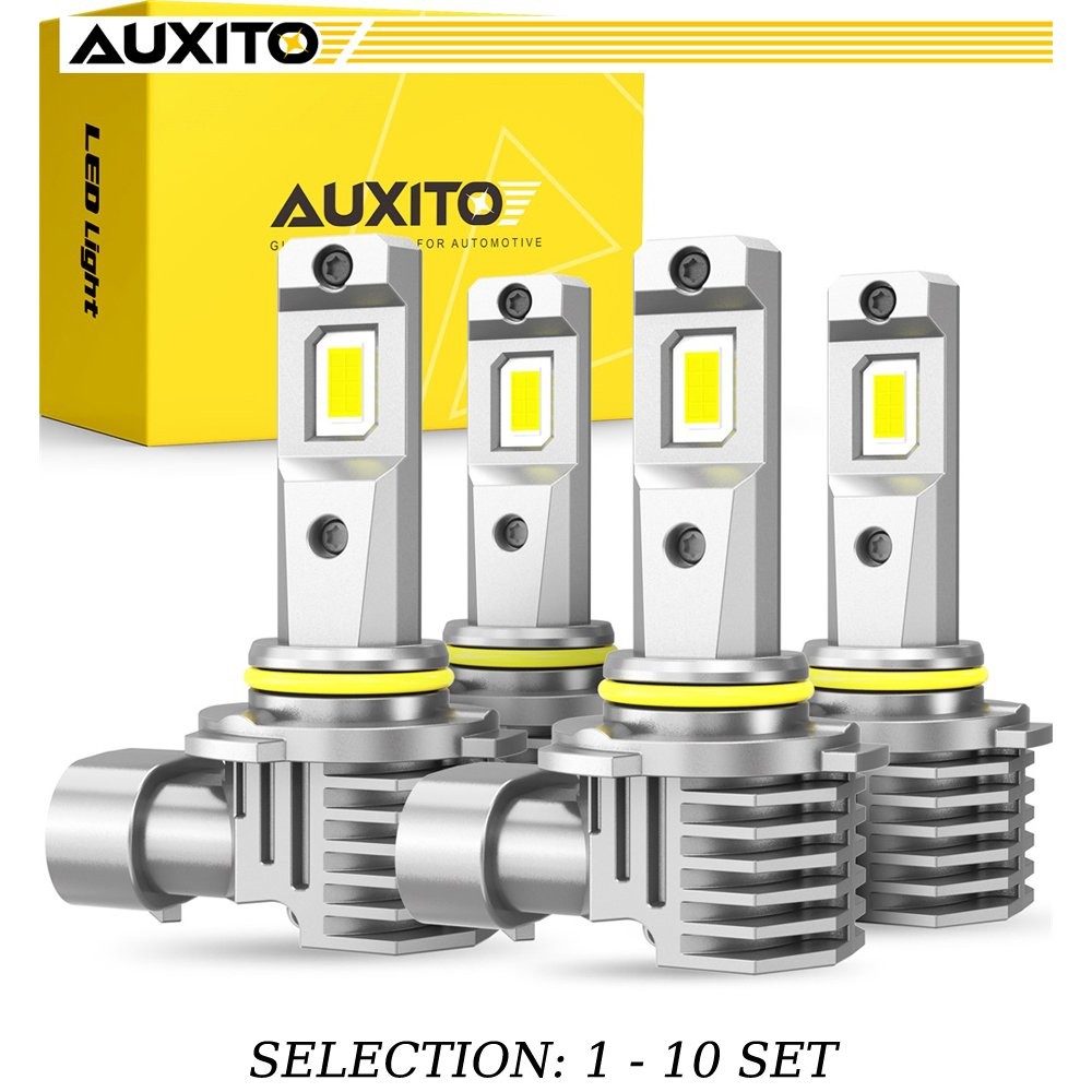 4-40 AUXITO 9005 9006 LED Headlight Bulb High Low Beam Combo 6500K White Lamp M6