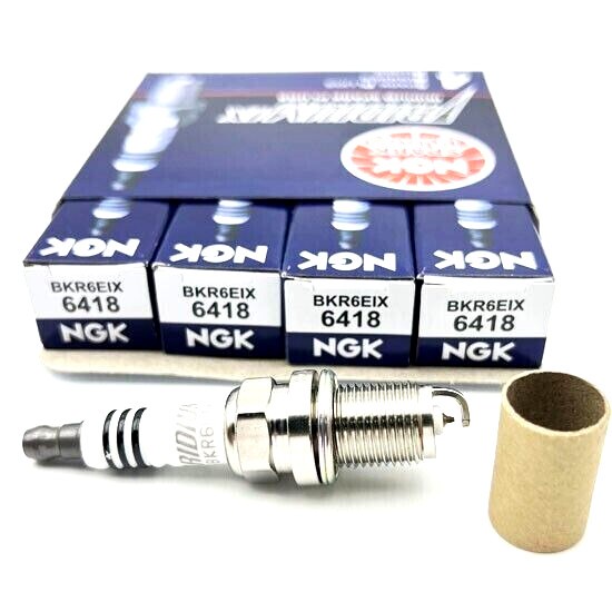 4Pcs Spark Plug Iridium IX NGK 6418 BKR6EIX Fits for Chevrolet Cruze 1.8L 2011