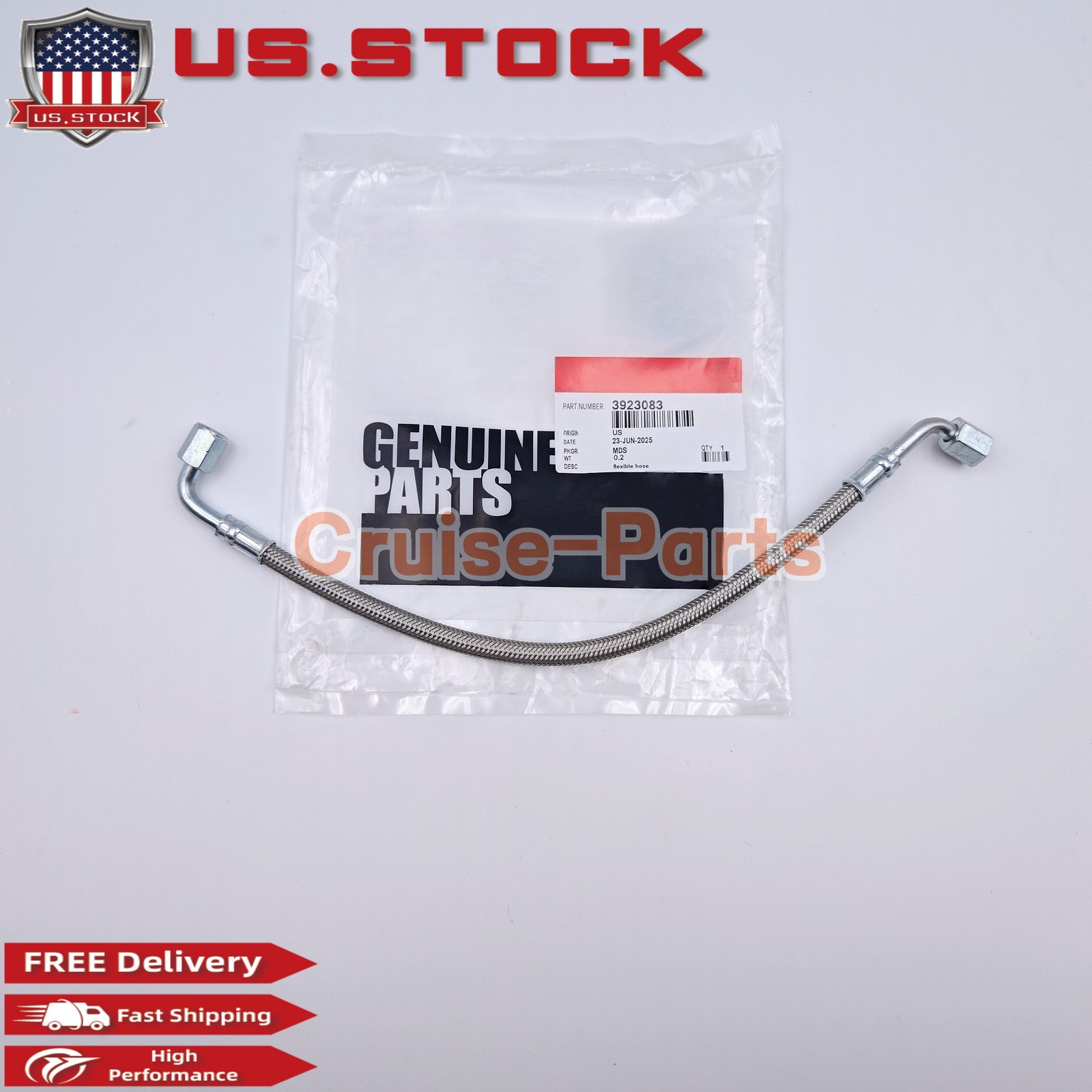 OEM 3923083 P7100 Injection Pump Oil Feed Line For 94-98 Dodge Ram 5.9L 12V OEM 3923083 P7100 Injection Pump Oil Feed Line For 94-98 Dodge Ram 5.9L 12V