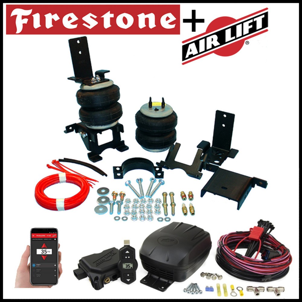 Firestone Rear Air Spring Bags / Air Lift Compressor Kit fit 00-05 Excursion 4WD