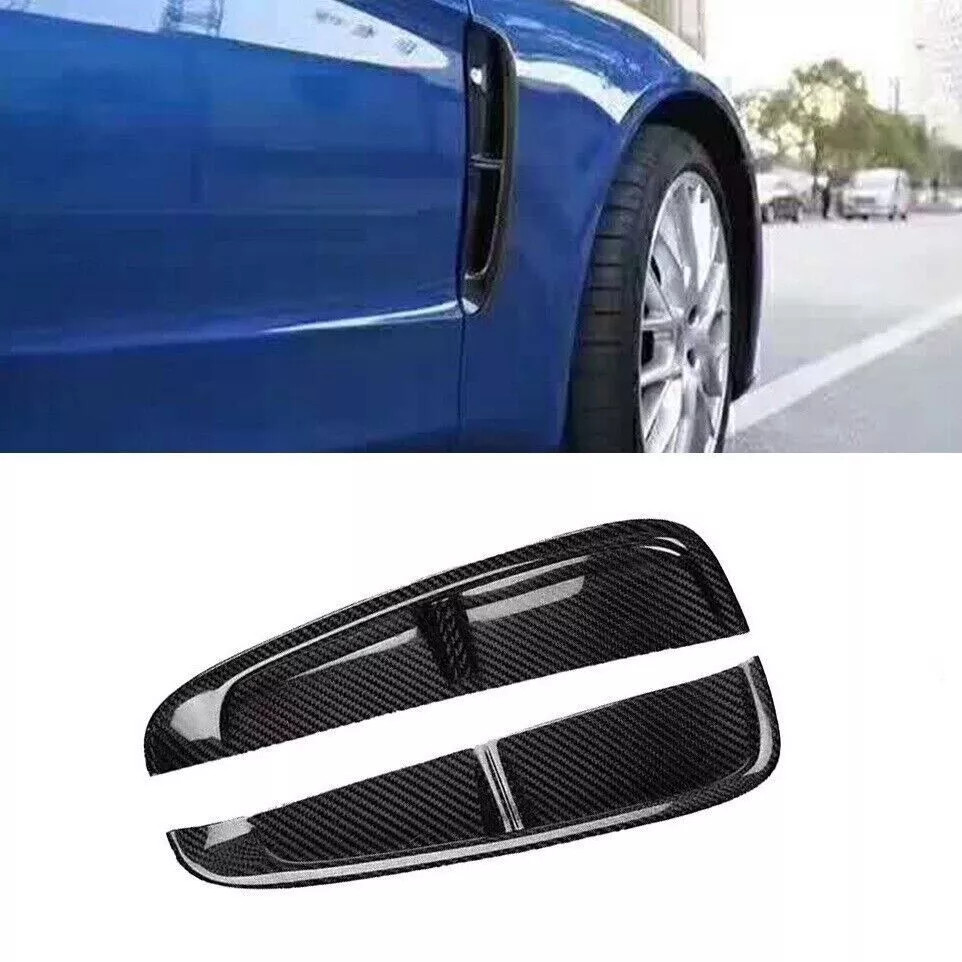 For Porsche Panamera 971 2017-2023 Real Carbon Fiber Side Fender Air Vent Cover