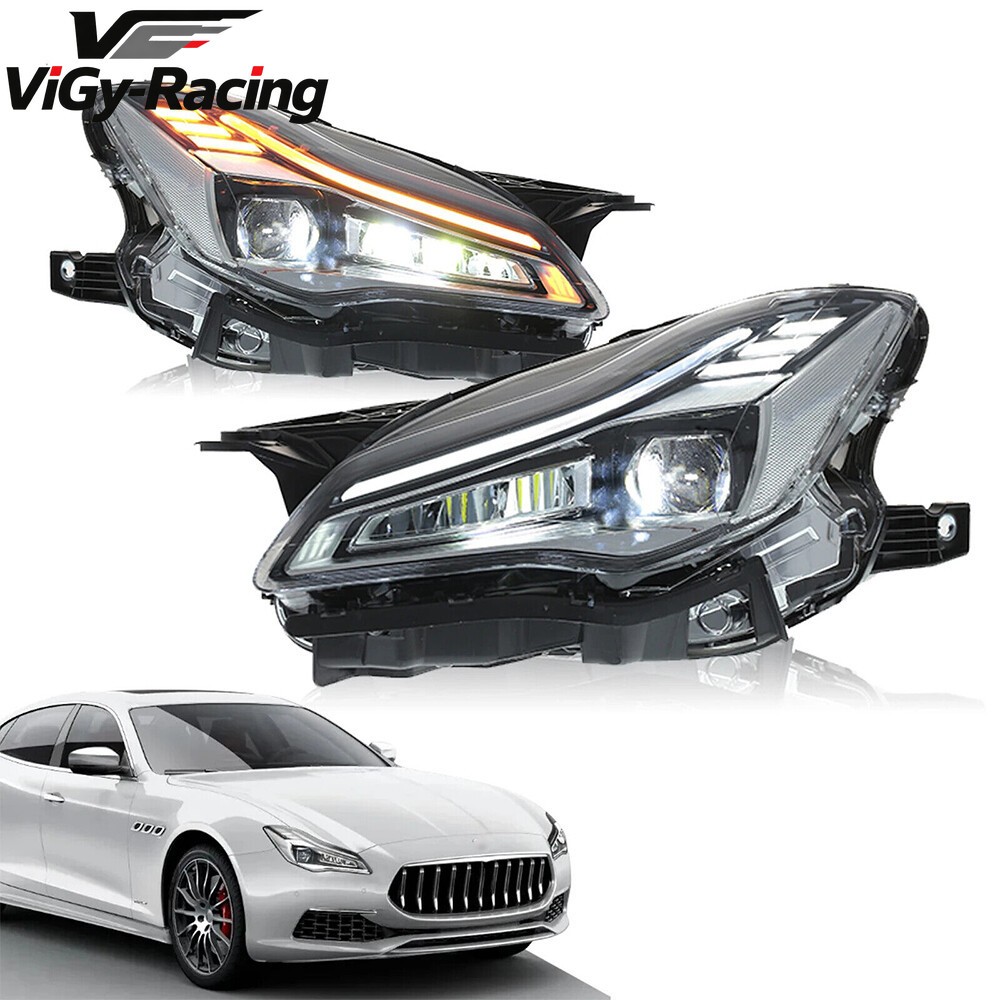 For Maserati Quattroporte 2013-2020 Upgrade DRL AFS Front Lamps LED Headlights