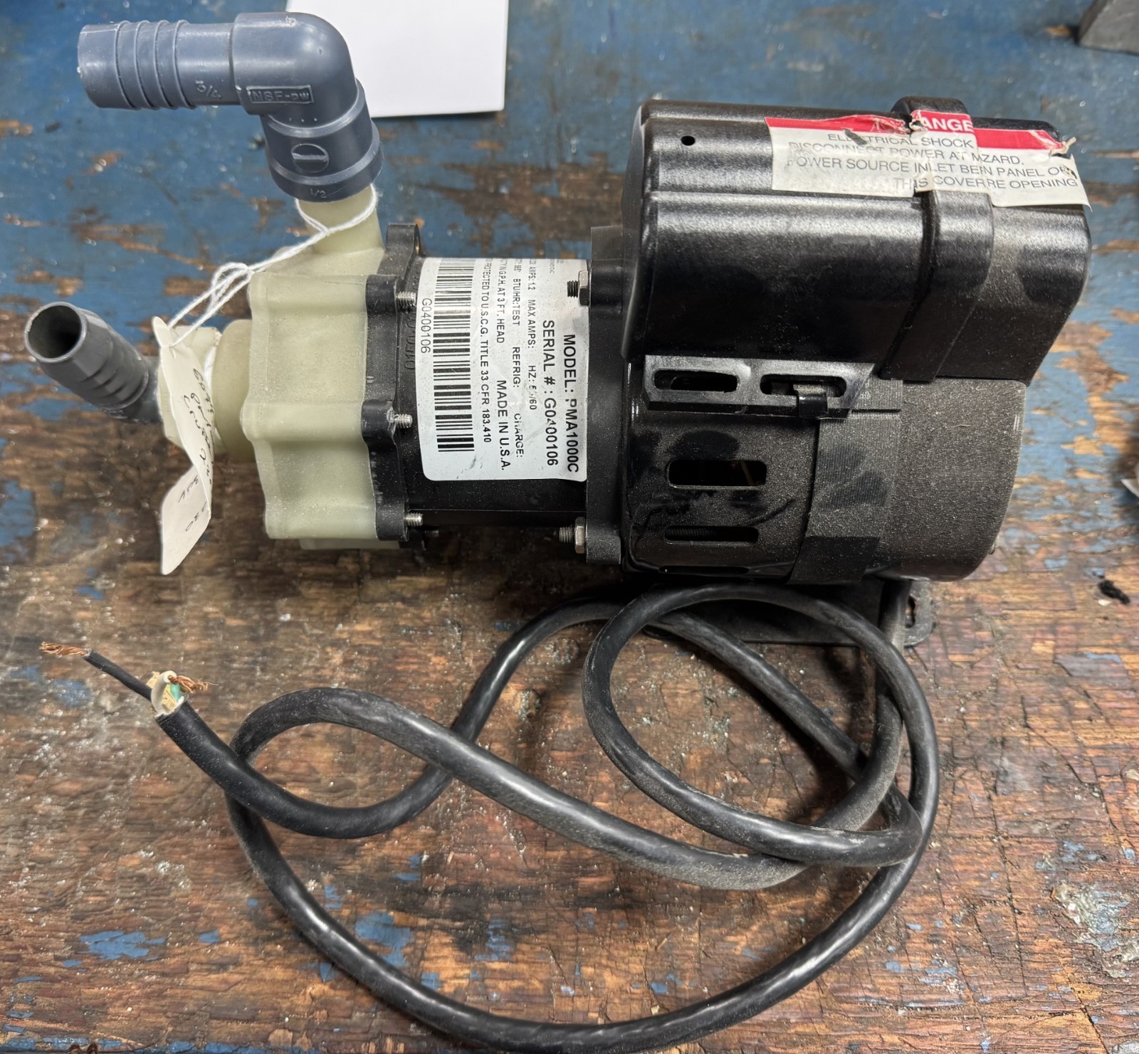 Taylor Made Environmental PMA1000C Marine AC Circulation Pump 230V 985 GPH