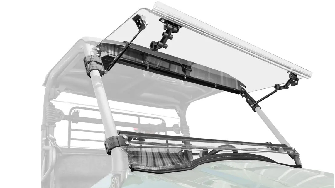 SuperATV Kawasaki Mule PRO-MX 2019+ Scratch Resistant Flip Windshield