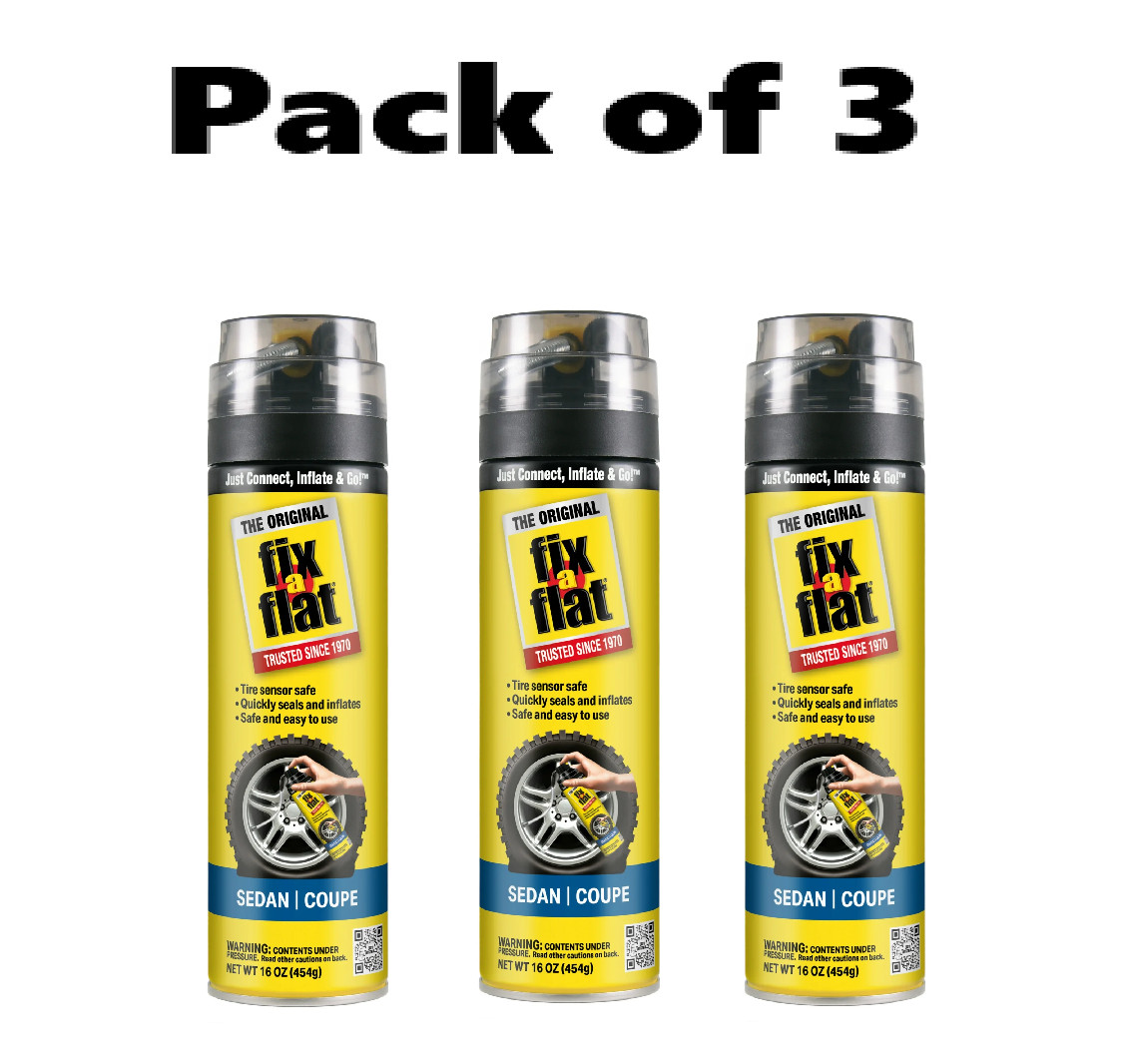 Fix-A-Flat S60420 Aerosol Emergency Flat Tire Repair and Inflator, for Standard Fix-A-Flat S60420 Aerosol Emergency Flat Tire Repair and Inflator, for Standard