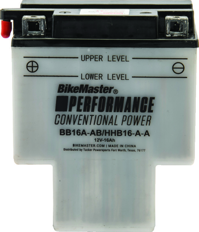 BikeMaster Conventional Battery HBB16A-A/AB Reliable Starting Power MPN 781095