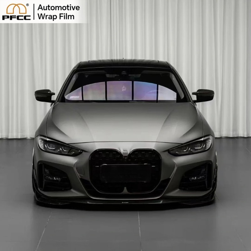 5ft x 50ft Monza Grey Un‑Cut Roll DIY PET Vinyl Film Wrap Color Change PPF Kit 5ft x 50ft Monza Grey Un‑Cut Roll DIY PET Vinyl Film Wrap Color Change PPF Kit