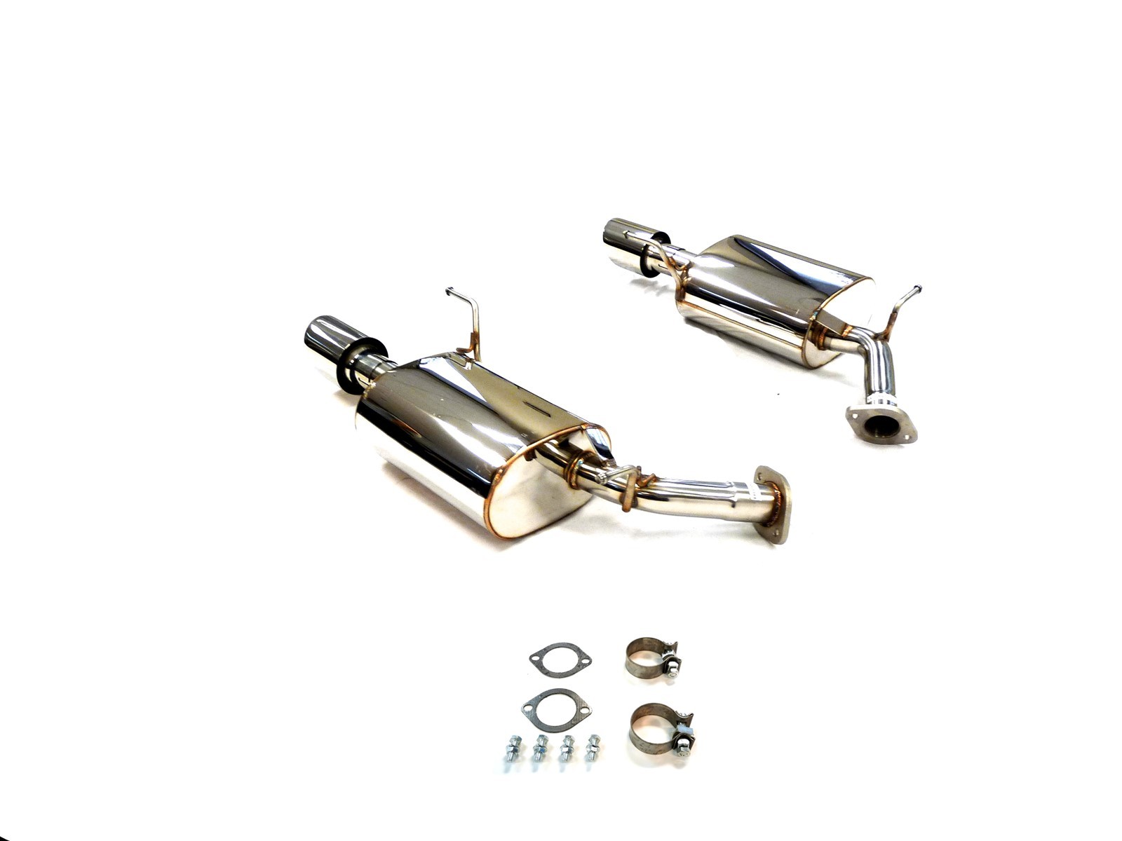 OBX Stainless Axle Back Exhaust Mufflers For 14-17 Infiniti Q70 Q70L M37 M56 OBX Stainless Axle Back Exhaust Mufflers For 14-17 Infiniti Q70 Q70L M37 M56