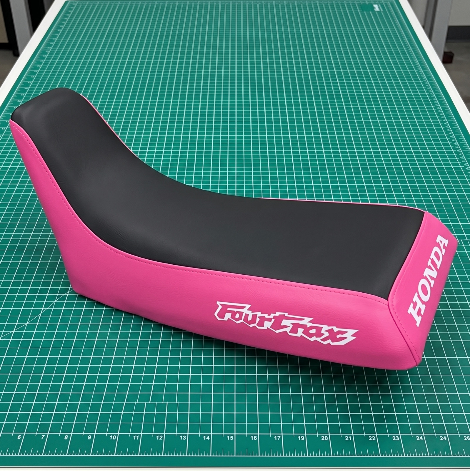 Honda ATC 200X Seat Cover For 1986 To 1987 Models Pink Black Vinyl Seat Cover