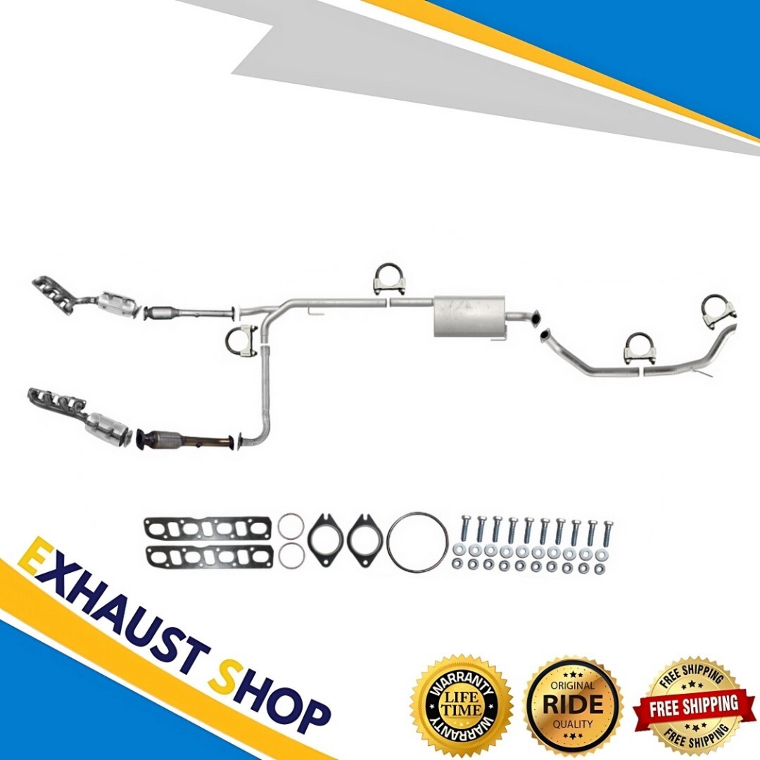 Complete Exhaust System Fit 2004 2005 2006 Nissan Titan 5.6L All Wheel Drive NEW