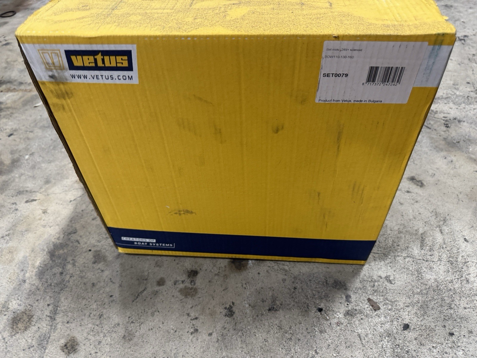 Vetus BOW160 24v motor brand new Vetus SET0079 Vetus BOW160 24v motor brand new Vetus SET0079