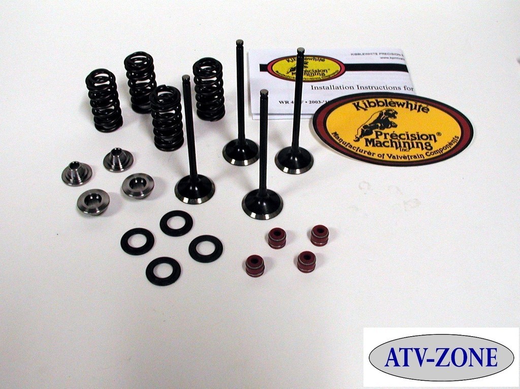 KibbleWhite Black Diamond Valves with Spring Kit Seals Honda CRF 250R 2004-2007 KibbleWhite Black Diamond Valves with Spring Kit Seals Honda CRF 250R 2004-2007