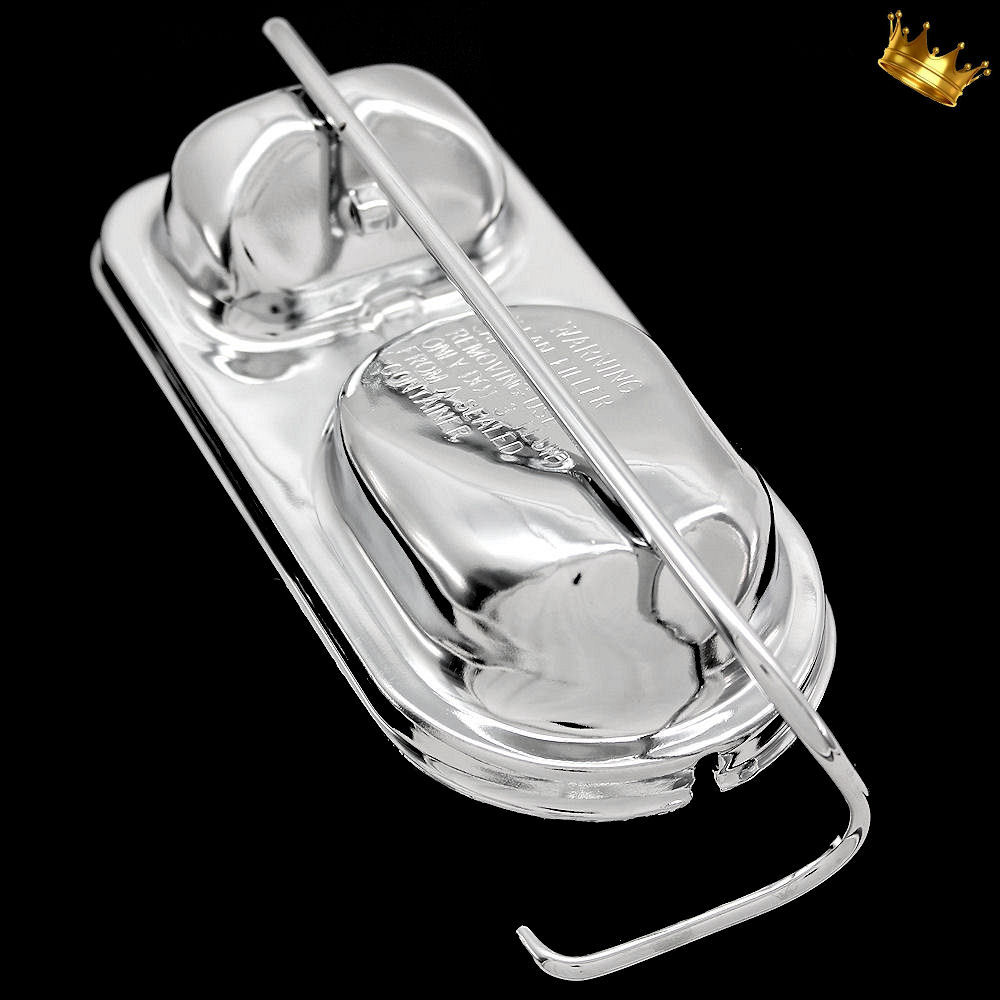 Chrome Ford Master Cylinder Cover fits Ford Passenger Cars 1973 - 1983 