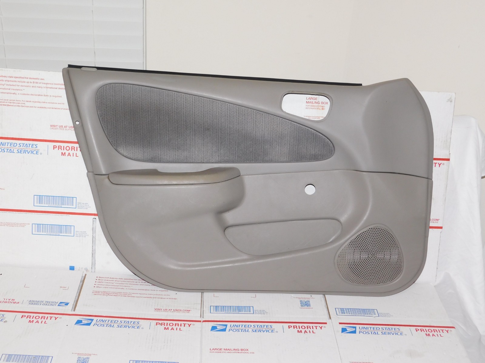 1998-2002 Toyota Corolla Driver Left LH Door Panel Gray Manual Windows OEM