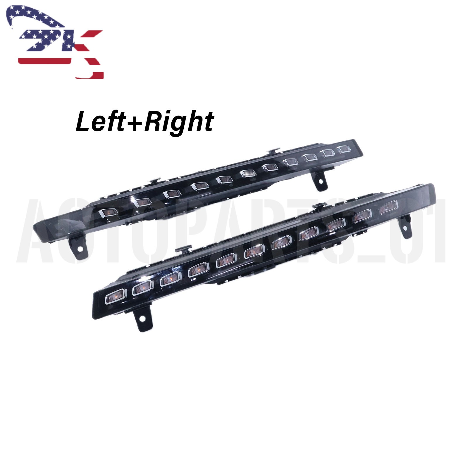 Front Bumper Left & Right Turn Signal Indicator For AUDI Q7 2010-2015