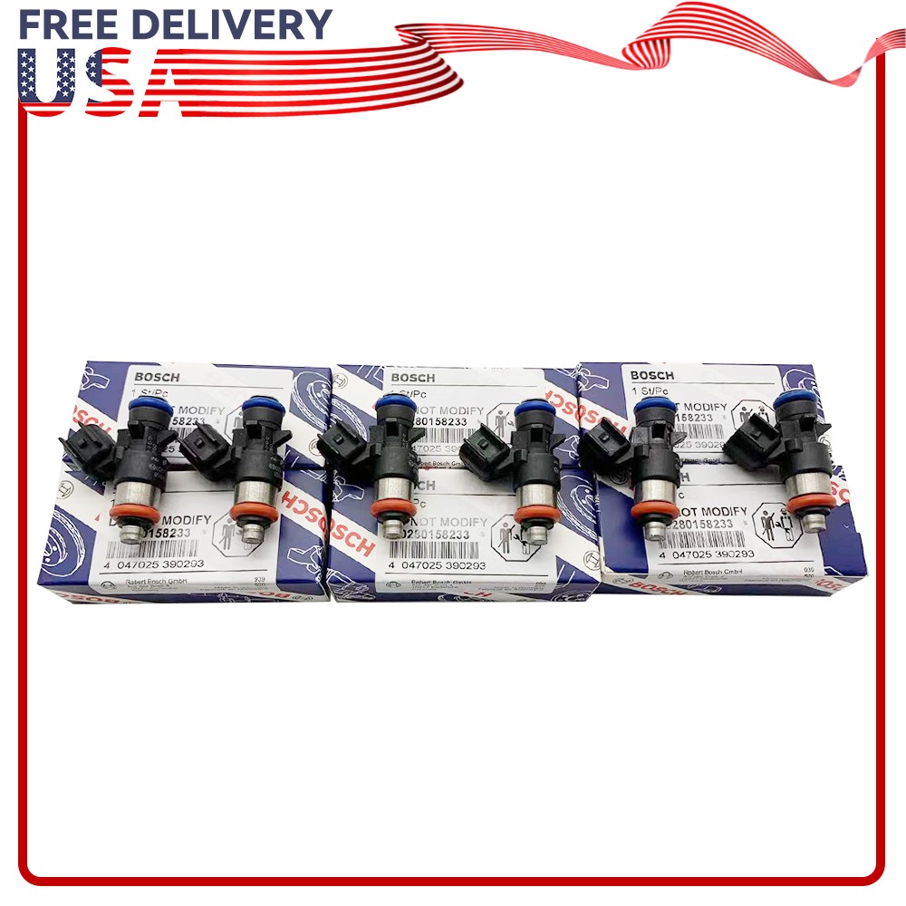 OEM 6 BOSCH Fuel Injectors for 2012 13 14 2015-2019 Jeep Wrangler 3.6L 028015823