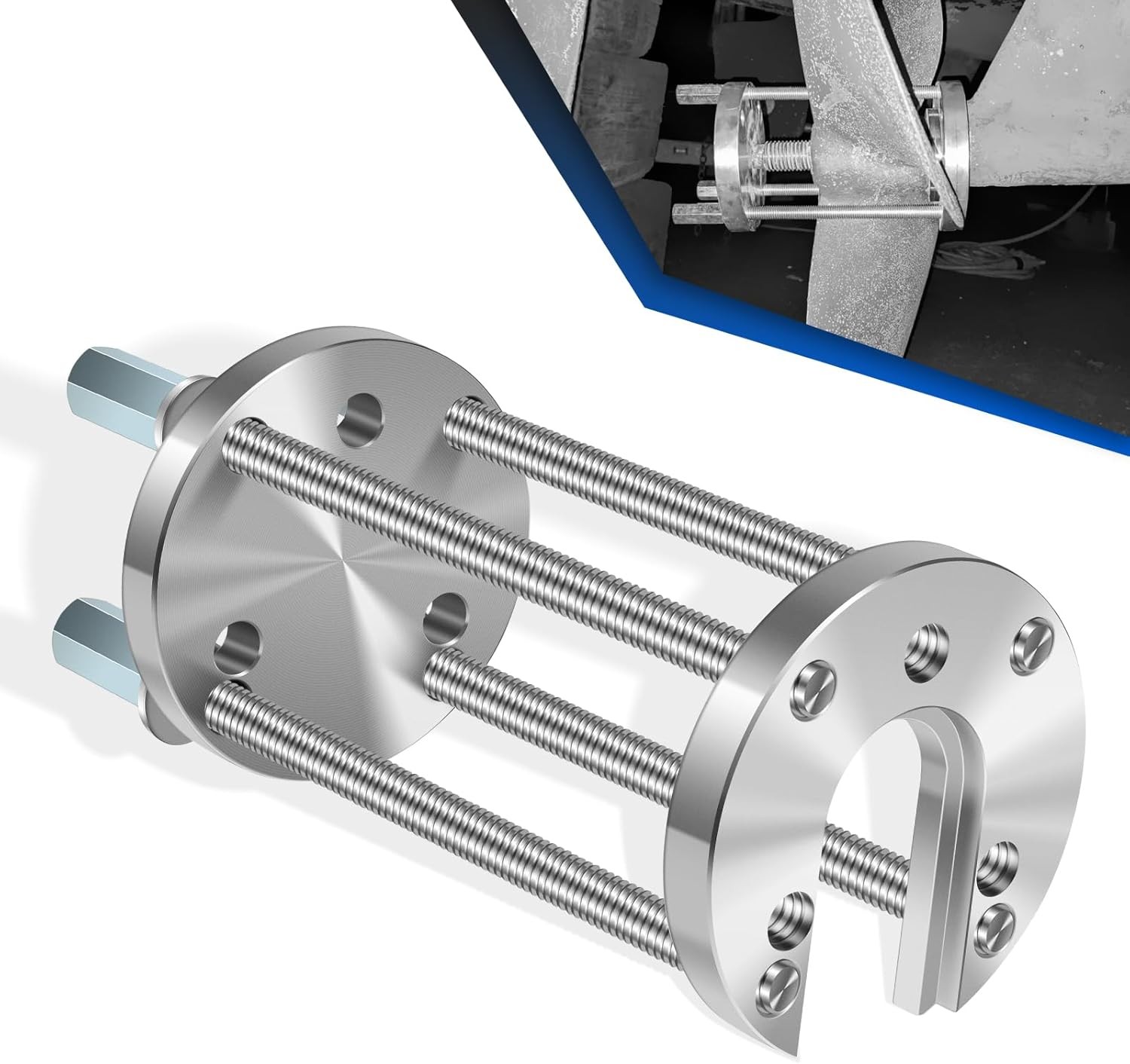 K-812 Boat Prop Puller Tool for 3 & 4 Blade Propellers, for 1-1/4” to 1-1/2” K-812 Boat Prop Puller Tool for 3 & 4 Blade Propellers, for 1-1/4” to 1-1/2”