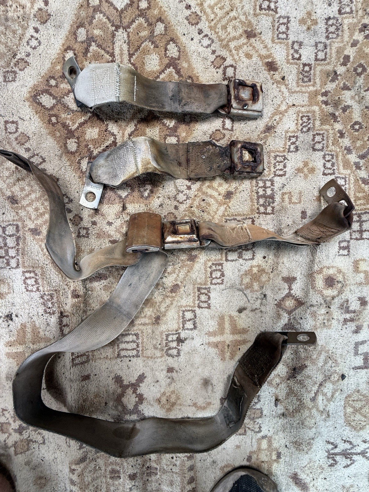 Original 1949 Willys Jeepster Seat Belt Assembly – Rare Survivor Component