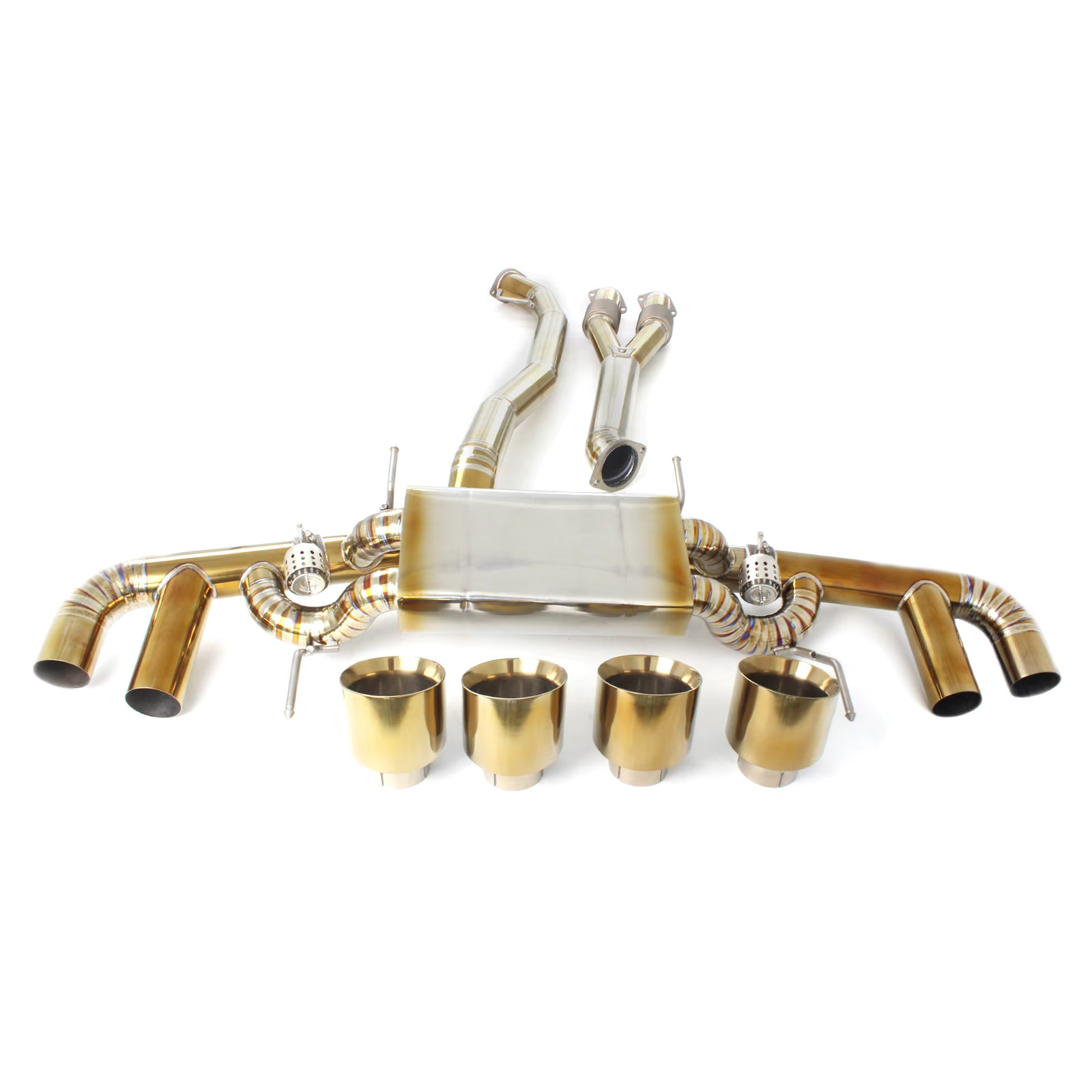Benni Titanium Valved Cat-Back Exhaust Nissan GT-R R35 3.8 2009-2024 Remote