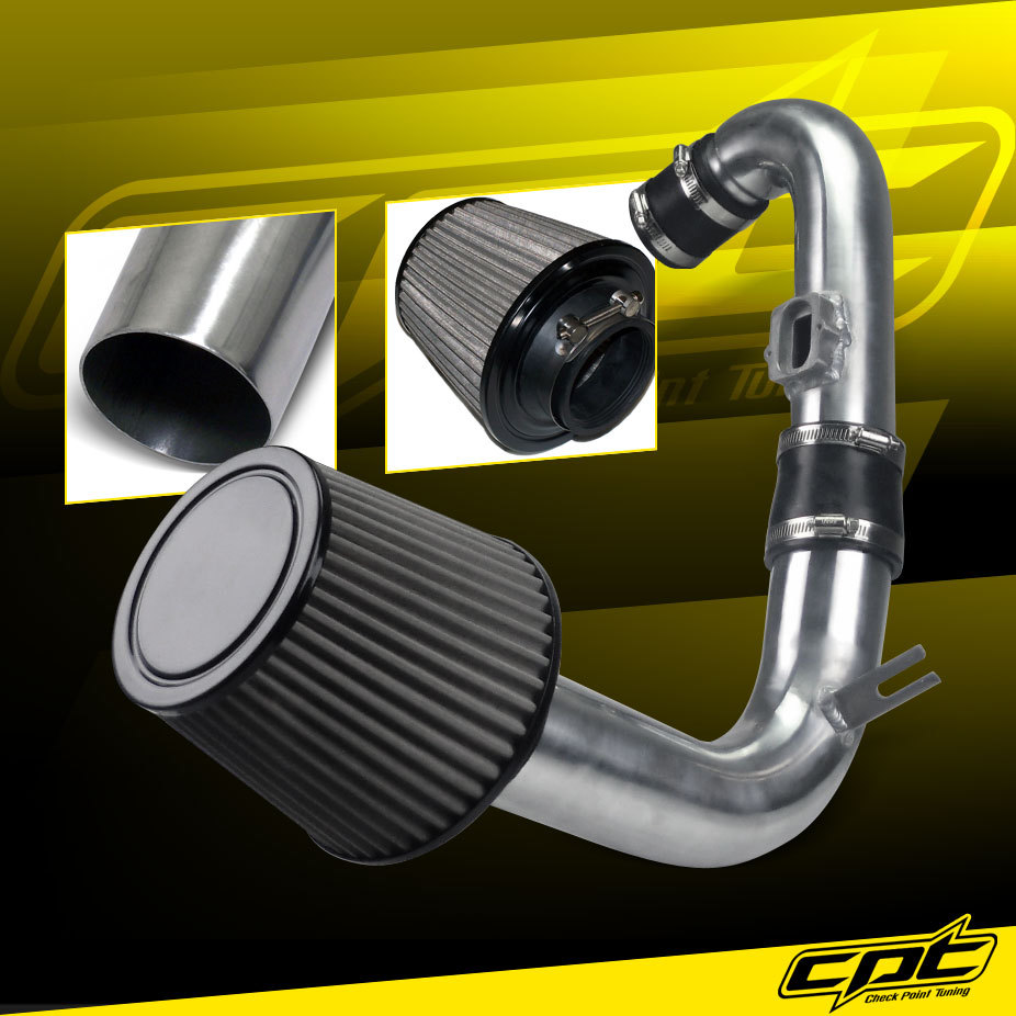 For 11-15 Chevy Cruze Turbo 1.4L 4cyl Polish Cold Air Intake + Stainless Filter