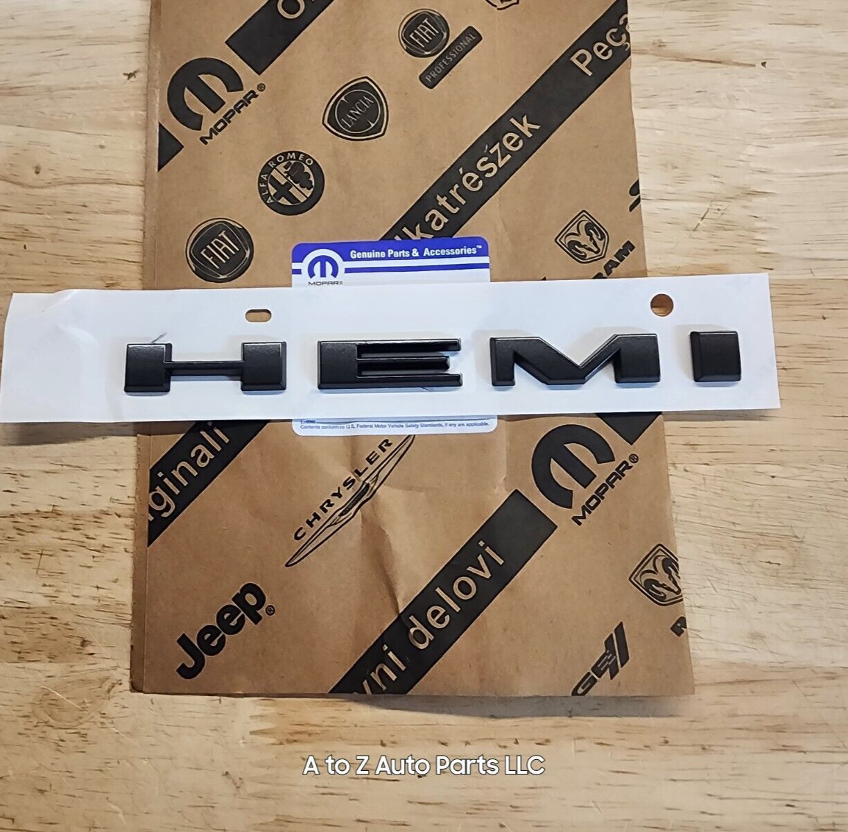 NEW 2020-2024 Dodge Durango R/T  HEMI Charcoal Gray Fender Nameplate, OEM