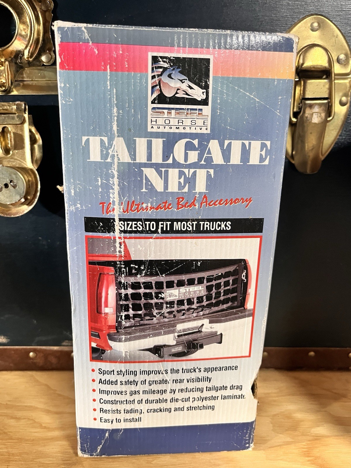 Vintage Steel Horse Automotive Tailgate Net Fits Most Truck Beds