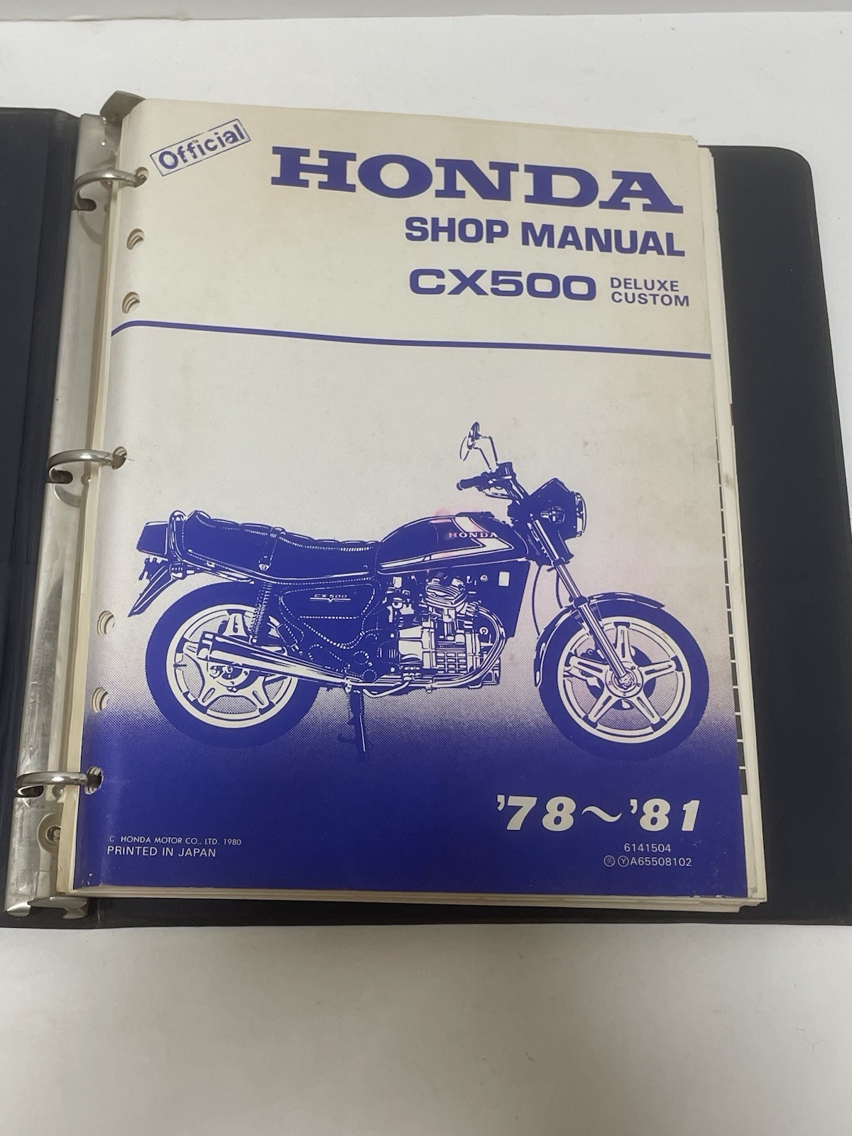 1978 1979 1980 1981 Honda CX500 Deluxe Custom Shop Service Repair Manual