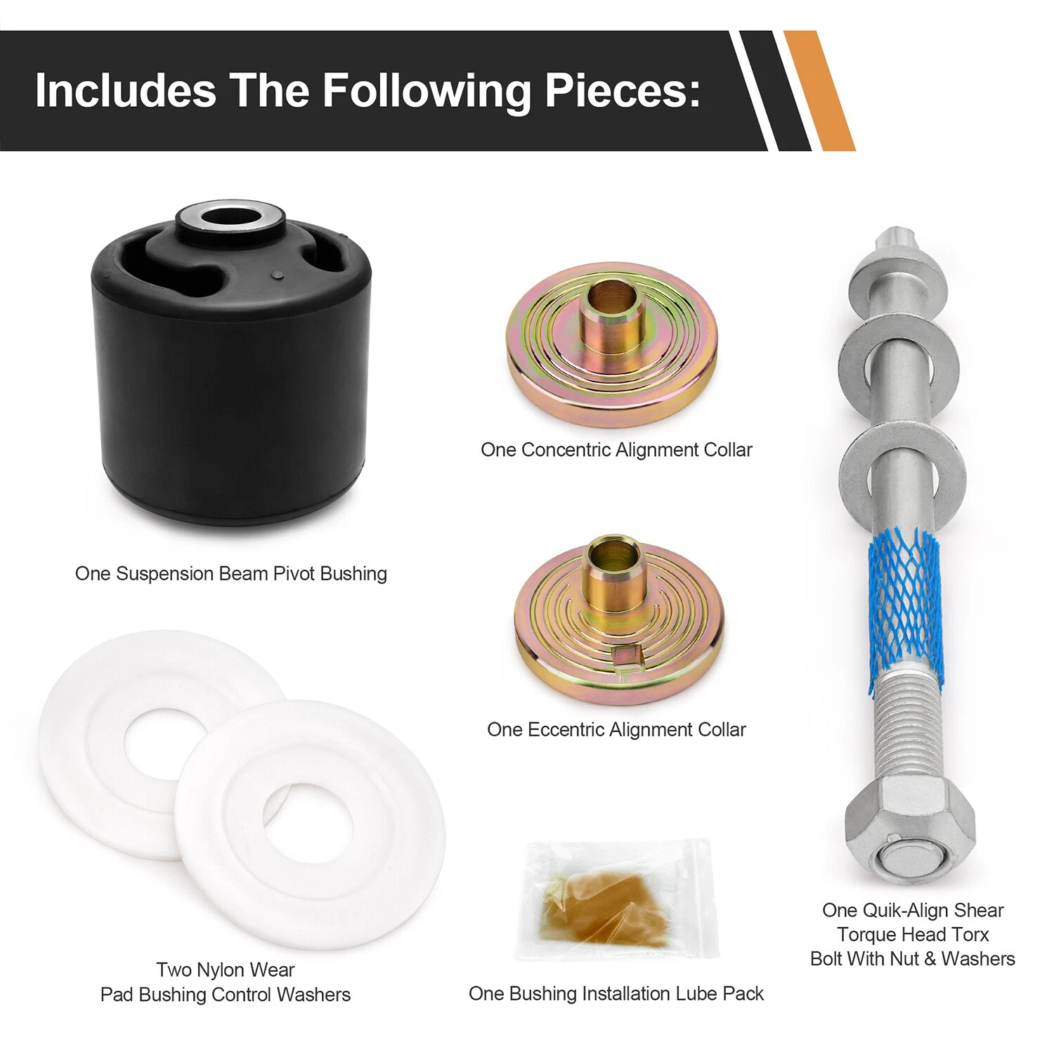 For Hendrickson Quick Align Pivot Bushing Kit+Alignment Collars S-24691S S-28654 For Hendrickson Quick Align Pivot Bushing Kit+Alignment Collars S-24691S S-28654