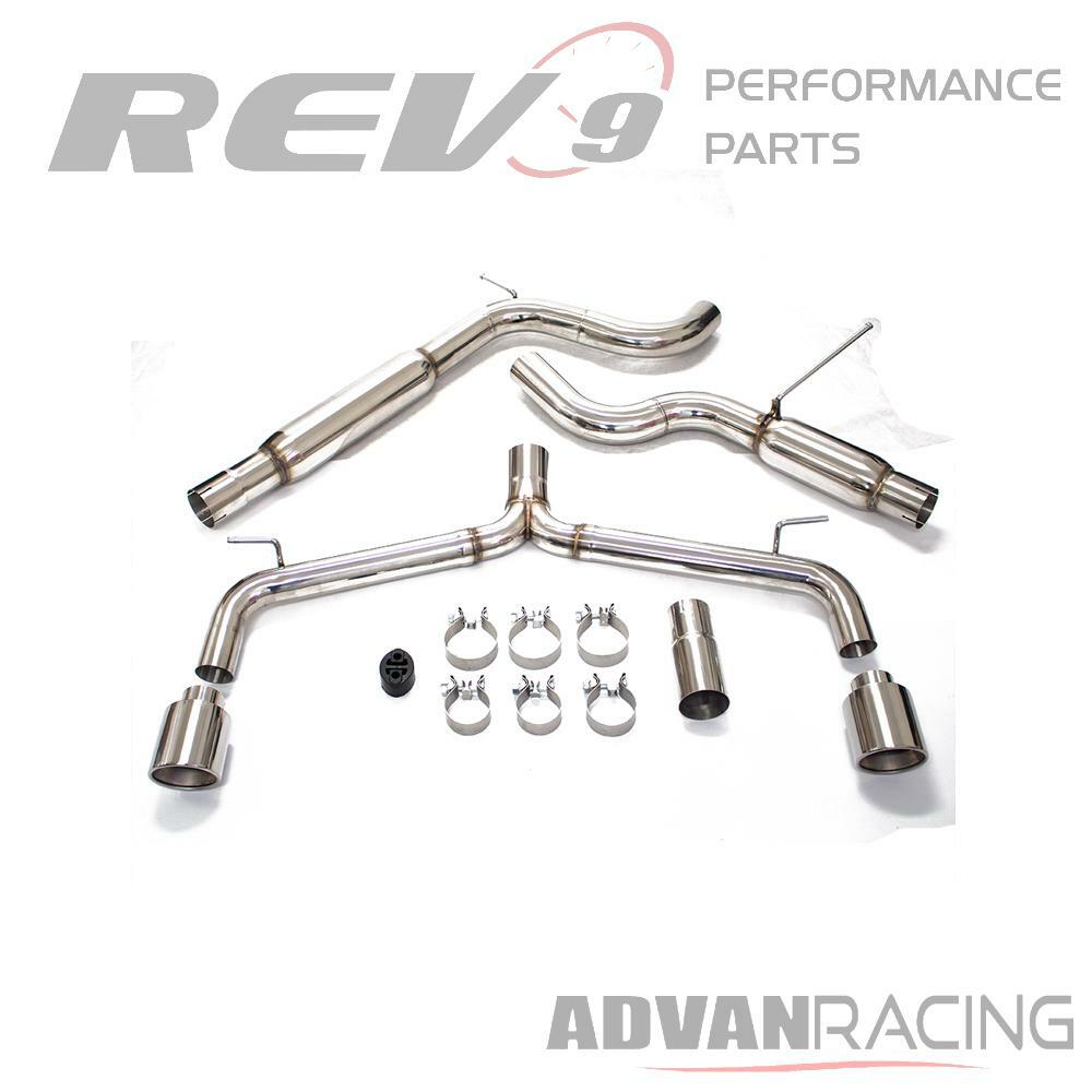 Rev9 Stainless Steel Cat-Back Exhaust Kit FREE FLOW for GTI MK7 15-17