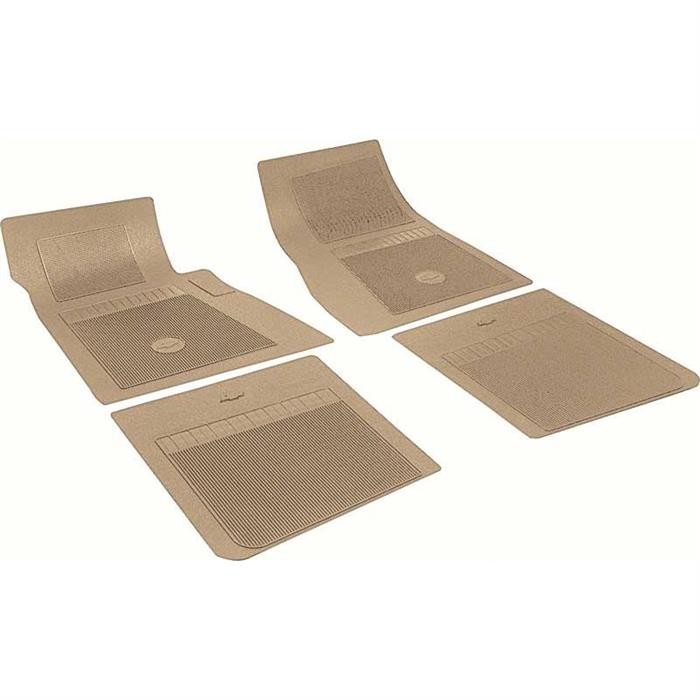 OER FP73017 Fits Chevy 4 Piece Fawn Floor Mat Set w/Bow Tie
